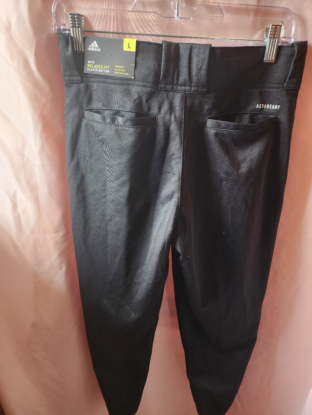 adidas Black AEROREADY Boys Relaxed Size L